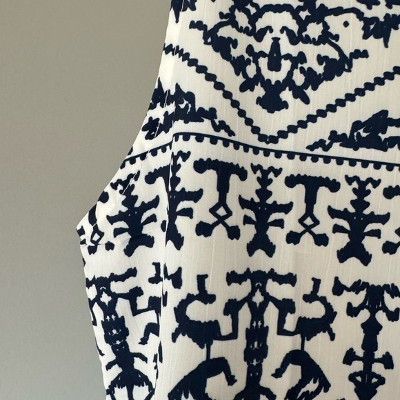 NWT Dark Blue and White Sheath Dress or Beach Cover -Large US - Picture 3 of 8